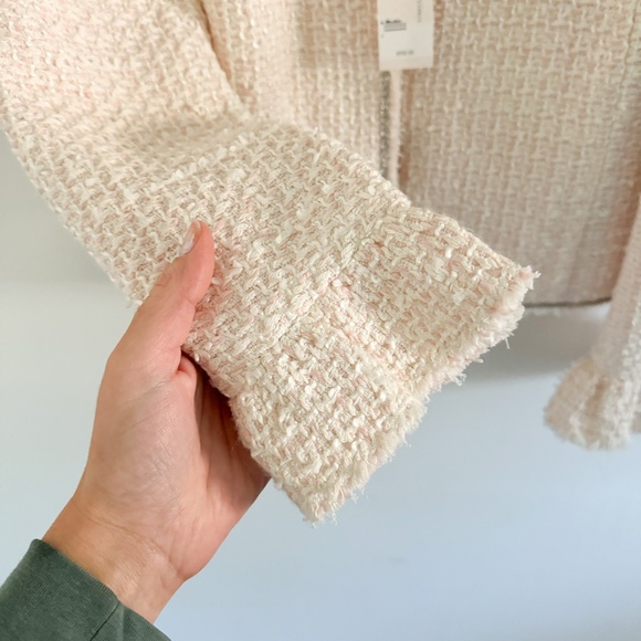 NWT $550 Rebecca Taylor Pink Tweed Jacket 0 - Picture 3 of 7